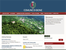 Tablet Screenshot of comune.bione.bs.it
